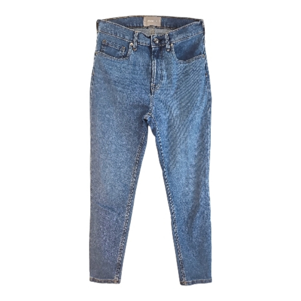 Everlane Jeans Size 28 Blue Slim Straight Leg High Rise Ankle Jeans - Picture 2 of 8